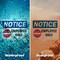 Signmission Employees Only Sign, Vinyl Decal, 24in W x 18in L, 2PK OS-2PACK-NS-D-1824-L-12002 - alternate 3
